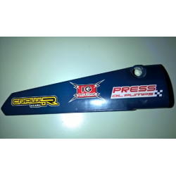 Technic, Panel Fairing # 6 Long Smooth, Side B with 'CRAWLR GEARS', 'IG NITION' and 'PRESS OIL PUMPS' Pattern (Sticker) - Set 41999 Technic, Panel Fairing # 6 Long Smooth, Side B with 'CRAWLR GEARS', 'IG NITION' and 'PRESS OIL PUMPS' Pattern (Sticker) - Set 41999