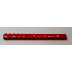 Brick 1 x 16 with 'MAHLE' Puma Logo, 'PIRELLI', 'TNT', 'HUBLOT', 'WEICHAI', ups Logo, 'KASPERSKY lab', Shell Logo, 'Santander' and 'FIAT' Pattern (Stickers) - Set 75913