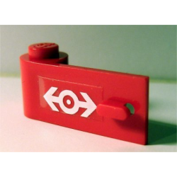 Door 1 x 3 x 1 Left with Train Logo White on Transparent Background Pattern (Sticker) - Set 4549 Door 1 x 3 x 1 Left with Train Logo White on Transparent Background Pattern (Sticker) - Set 4549