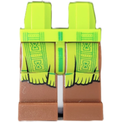 Hips and Reddish Brown Legs with Lime Cloak Ends with Fringe and Bright Green Hourglasses Pattern Hips and Reddish Brown Legs with Lime Cloak Ends with Fringe and Bright Green Hourglasses Pattern