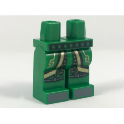 Hips and Legs with Black Belt, Robe Tails with Gold Filigree and Trim, Dark Bluish Gray Toes Pattern Hips and Legs with Black Belt, Robe Tails with Gold Filigree and Trim, Dark Bluish Gray Toes Pattern