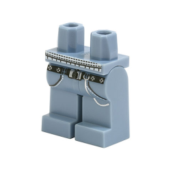 Hips and Legs with Black Belt, Pockets and White and Silver Pattern Hips and Legs with Black Belt, Pockets and White and Silver Pattern