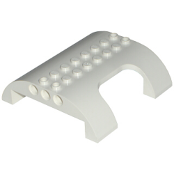 Slope, Curved 8 x 8 x 2 Double with Cutout