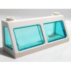 Windscreen 2 x 6 x 2 Train with Trans-Light Blue Glass (13756 / 13760)