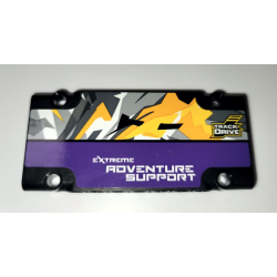 Technic, Panel Plate 5 x 11 x 1 with White 'EXTREME ADVENTURE SUPPORT' on Dark Purple Background Pattern (Sticker) - Set 42069