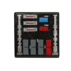 Road Sign 2 x 2 Square with Open O Clip with Lights Pattern