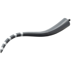 Dinosaur Tail Titanosaurus with Black Rotation Joint Pin and Flexible Rubber Extension with 5 White Stripes Pattern Dinosaur Tail Titanosaurus with Black Rotation Joint Pin and Flexible Rubber Extension with 5 White Stripes Pattern