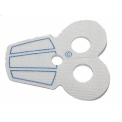 Minifigure Armor Pauldron Cloth with Blue Stripes Pattern