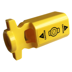Projectile Launcher Part, Net Shooter Canister with 'CAUTION' and Triangles on Yellow Background Pattern (Sticker) - Sets 60173 / 60175 Projectile Launcher Part, Net Shooter Canister with 'CAUTION' and Triangles on Yellow Background Pattern (Sticker) - Sets 60173 / 60175