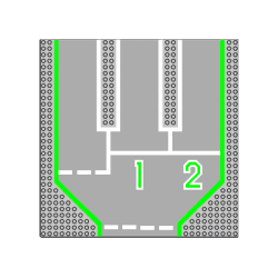 Baseplate, Road 32 x 32 with 3 Driveways, '1' center, '2' right Pattern Baseplate, Road 32 x 32 with 3 Driveways, '1' center, '2' right Pattern