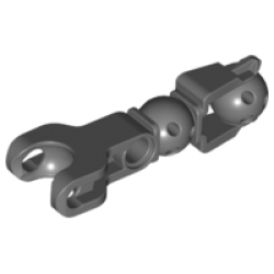 Hero Factory Arm / Leg with Ball Joint and Ball Socket and Pin Hole - Dark Bluish Gray Hero Factory Arm / Leg with Ball Joint and Ball Socket and Pin Hole - Dark Bluish Gray