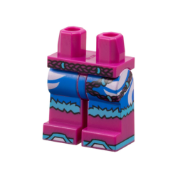 Hips and Legs with Rope Belt, Blue Skirt with White Animal Stripes, Boots with Medium Azure Soles and Fur Tops Pattern Hips and Legs with Rope Belt, Blue Skirt with White Animal Stripes, Boots with Medium Azure Soles and Fur Tops Pattern