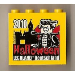 Brick 2 x 4 x 3 with Legoland Deutschland Halloween 2010 Pattern