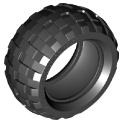 Tire 68.7 x 34 R - Black