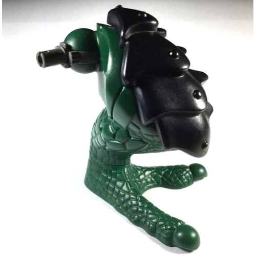 Деталь LEGO 42847 Galidor Limb Leg Euripides, Left with Black Armor and Dark Gray Rotation Joint Pin