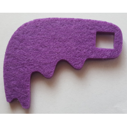 Felt Fabric 7 x 6 Wing Thick with Square Hole Felt Fabric 7 x 6 Wing Thick with Square Hole