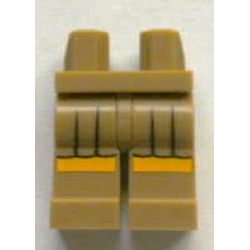 Hips and Legs with Black Skirt Pleats and Yellow Hem Stripe Pattern Hips and Legs with Black Skirt Pleats and Yellow Hem Stripe Pattern