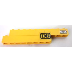 Stickered Assembly 11 x 1 x 2 with 'DB' and 'Basel Hamburg' Pattern (Stickers) - Set 7710 - 1 Brick 1 x 4, 1 Brick 1 x 6, 1 Brick 1 x 8