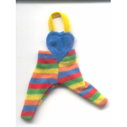 Scala, Clothes Baby Overalls with Multicolored Stripes and Yellow Strap Scala, Clothes Baby Overalls with Multicolored Stripes and Yellow Strap