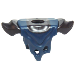 Minifigure Armor Shoulder Pads with Molded Dark Blue Tattered Robe Pattern