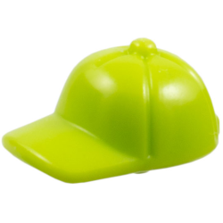 Minifigure, Cap with Small Pin, Short Curved Bill with Seams and Button on Top