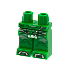 Hips and Legs with White Knee Pads, Silver Trim and Toes Pattern Hips and Legs with White Knee Pads, Silver Trim and Toes Pattern