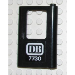 Door 1 x 4 x 5 Train Right, Thin Support at Bottom with White 'DB 7730' Pattern (Sticker) - Set 7730 Door 1 x 4 x 5 Train Right, Thin Support at Bottom with White 'DB 7730' Pattern (Sticker) - Set 7730