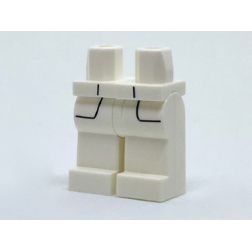 Деталь LEGO 970c00pb0670 Hips and Legs with Black Coattail Outlines Pattern