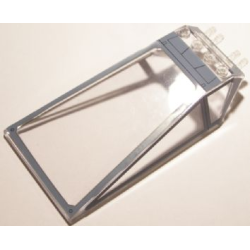 Windscreen 12 x 6 x 2 with Locking Dual 2 Fingers Hinge with SW Red Five X-wing Starfighter Pattern (4 Stickers) - Set 10240