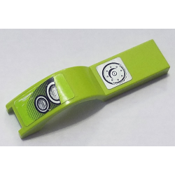 Vehicle, Mudguard 1 x 4 1/2 with Silver Headlights and Fuel Cap Pattern Model Right Side (Stickers) - Set 8133 Vehicle, Mudguard 1 x 4 1/2 with Silver Headlights and Fuel Cap Pattern Model Right Side (Stickers) - Set 8133