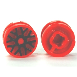 Wheel 11mm D. x 6mm with 8 'Y' Spokes with Black Outline Pattern Wheel 11mm D. x 6mm with 8 'Y' Spokes with Black Outline Pattern