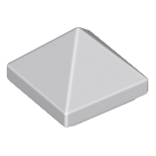 Деталь LEGO 22388 Slope 45 1 x 1 x 2/3 Quadruple Convex Pyramid - Light Bluish Gray
