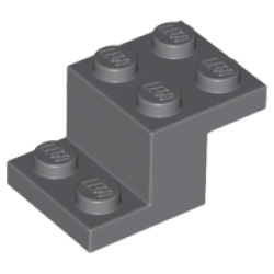 Bracket 3 x 2 x 1 1/3 with Bottom Tube - Dark Bluish Gray