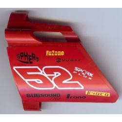 Technic, Panel Fairing #23 Large Short, Small Hole, Side B with Number 52 and Sponsor Logos Pattern (Sticker) - Set 8167
