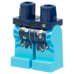 Hips and Medium Azure Legs with Dark Blue Loincloth, Silver Rings, and Dark Azure Markings Pattern Hips and Medium Azure Legs with Dark Blue Loincloth, Silver Rings, and Dark Azure Markings Pattern