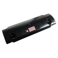 Technic, Panel Curved 11 x 3 with 15 White Dots with Red Outlines and Backup Camera Pattern (Sticker) - Set 42096