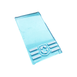 Glass for Window 1 x 4 x 6 with Police Badge and 3 White Stripes Pattern (Sticker) - Set 60141