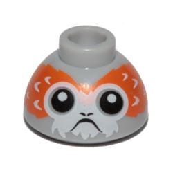 Brick, Round 1 1/2 x 1 1/2 x 2/3 Dome Top with Porg Head Pattern Brick, Round 1 1/2 x 1 1/2 x 2/3 Dome Top with Porg Head Pattern