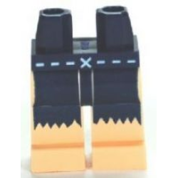 Hips and Light Nougat Legs with Dotted Line, 'X' and Fringe Pattern Hips and Light Nougat Legs with Dotted Line, 'X' and Fringe Pattern