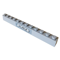 Brick 1 x 12 with '90-JBCR' Pattern (Sticker) - Set 76078 Brick 1 x 12 with '90-JBCR' Pattern (Sticker) - Set 76078