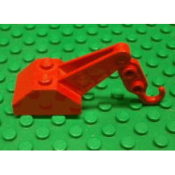 Hook Slope 45 2 x 3 x 1 1/3 Double with Arm with Red Tow Hook (3135 / 3136)