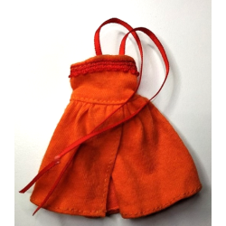 Scala, Clothes Female Dress Long with Skirt Open and Red Straps Scala, Clothes Female Dress Long with Skirt Open and Red Straps