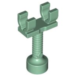 Bar 2L with 2 Clips and Top Stud Holder (Skeleton Leg Dementor Stand) - Sand Green