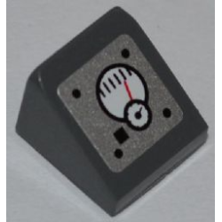 Slope 30 1 x 1 x 2/3 with 2 Gauges Pattern (Sticker) - Set 7977