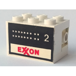 Stickered Assembly 3 x 2 x 1 2/3 with Exxon Tank Number 2 Pattern on Both Sides (Stickers) - Set 6375-2 - 2 Plate 2 x 3, 1 Brick 1 x 2, 1 Brick 1 x 3, 1 Brick, Modified 1 x 1 with Headlight Stickered Assembly 3 x 2 x 1 2/3 with Exxon Tank Number 2 Pattern on Both Sides (Stickers) - Set 6375-2 - 2 Plate 2 x 3, 1 Brick 1 x 2, 1 Brick 1 x 3, 1 Brick, Modified 1 x 1 with Headlight