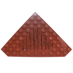 Wedge, Plate 10 x 10 Cut Corner with no Studs in Center with Wood Grain Floor and Nail Pattern (Sticker) - Set 70751 Wedge, Plate 10 x 10 Cut Corner with no Studs in Center with Wood Grain Floor and Nail Pattern (Sticker) - Set 70751