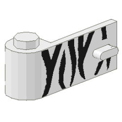 Door 1 x 3 x 1 Left with Safari Pattern Door 1 x 3 x 1 Left with Safari Pattern