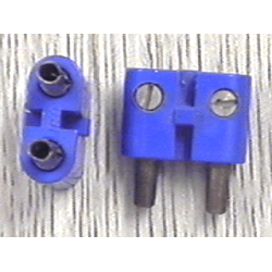 Electric, Connector, 2-Way Male Rounded Narrow Type 2 with Hollow Pins Electric, Connector, 2-Way Male Rounded Narrow Type 2 with Hollow Pins