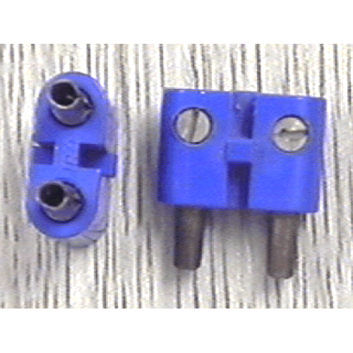 Деталь LEGO bb0236ac01 Electric, Connector, 2-Way Male Rounded Narrow Type 2 with Hollow Pins