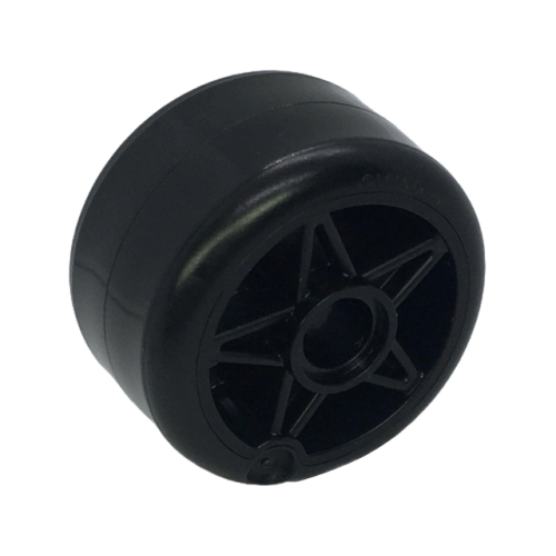 Деталь LEGO 6278pb01 Wheel 24 x 15 with Pin Hole with Molded Black Hard Plastic Tire Pattern
